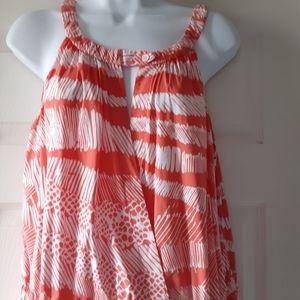 BCBGMAXAZRIA  orange combo dress, Large